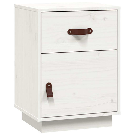 Bedside Cabinet White 40x34x55 cm Solid Wood Pine Bedside Cabinet White 40x34x55 cm Solid Wood Pine