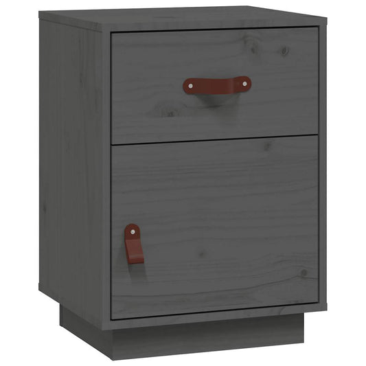 Bedside Cabinets 2 pcs Grey 40x34x55 cm Solid Wood Pine Bedside Cabinets 2 pcs Grey 40x34x55 cm Solid Wood Pine