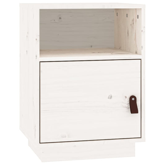 Bedside Cabinet White 40x34x55 cm Solid Wood Pine Bedside Cabinet White 40x34x55 cm Solid Wood Pine
