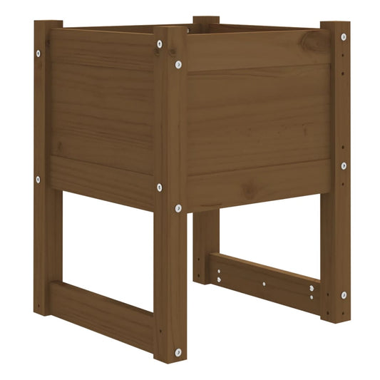 Planter Honey Brown 40x40x52.5 cm Solid Wood Pine Planter Honey Brown 40x40x52.5 cm Solid Wood Pine