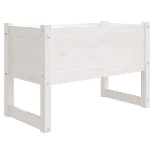 Planter White 78x40x52 cm Solid Wood Pine Planter White 78x40x52 cm Solid Wood Pine