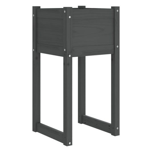 Planter Grey 40x40x81 cm Solid Wood Pine Planter Grey 40x40x81 cm Solid Wood Pine