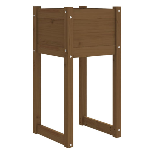 Planter Honey Brown 40x40x81 cm Solid Wood Pine Planter Honey Brown 40x40x81 cm Solid Wood Pine
