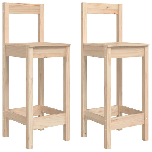 Bar Chairs 2 pcs 40x41,5x112 cm Solid Wood Pine Bar Chairs 2 pcs 40x41,5x112 cm Solid Wood Pine