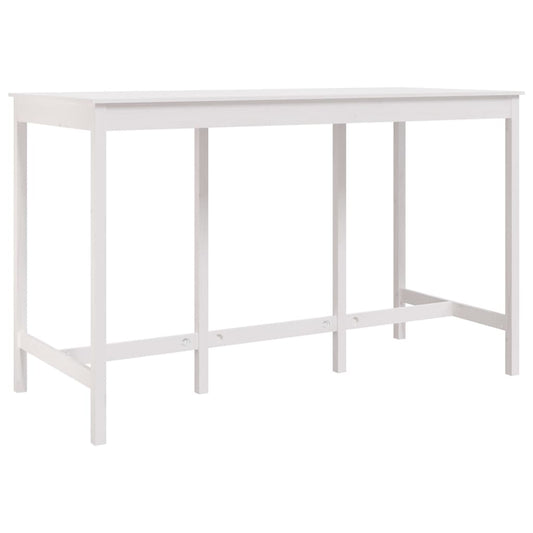 Bar Table White 180x80x110 cm Solid Wood Pine Bar Table White 180x80x110 cm Solid Wood Pine