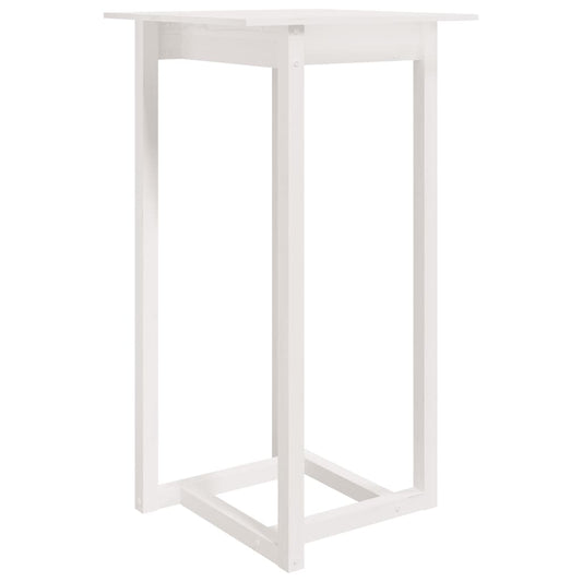 Bar Table White 60x60x110 cm Solid Wood Pine Bar Table White 60x60x110 cm Solid Wood Pine