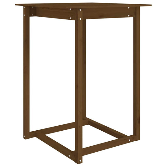 Bar Table Honey Brown 80x80x110 cm Solid Wood Pine Bar Table Honey Brown 80x80x110 cm Solid Wood Pine