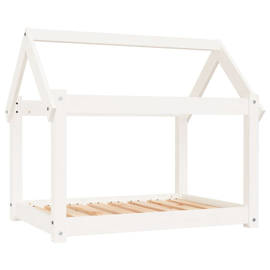 Dog Bed White 81x60x70 cm Solid Wood Pine Dog Bed White 81x60x70 cm Solid Wood Pine
