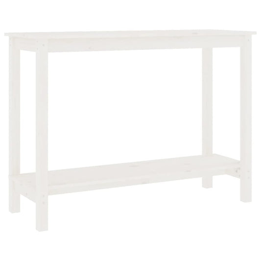 Console Table White 110x40x80 cm Solid Wood Pine Console Table White 110x40x80 cm Solid Wood Pine