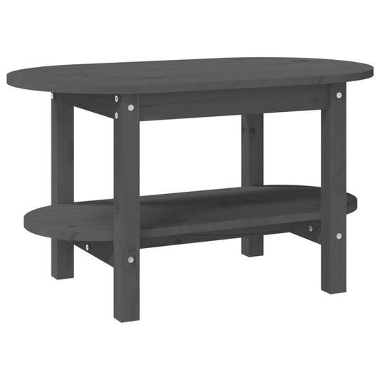 Coffee Table Grey 80x45x45 cm Solid Wood Pine Coffee Table Grey 80x45x45 cm Solid Wood Pine