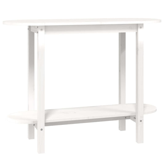 Console Table White 110x40x80 cm Solid Wood Pine Console Table White 110x40x80 cm Solid Wood Pine