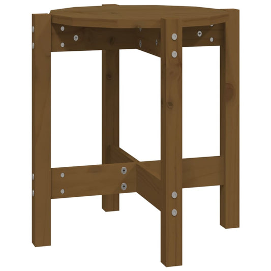 Coffee Table Honey Brown Ø 42.5x45 cm Solid Wood Pine Coffee Table Honey Brown Ø 42.5x45 cm Solid Wood Pine