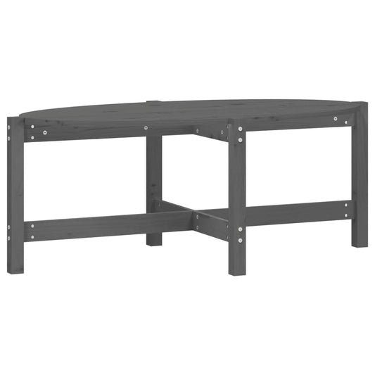 Coffee Table Grey 118x63x45 cm Solid Wood Pine Coffee Table Grey 118x63x45 cm Solid Wood Pine