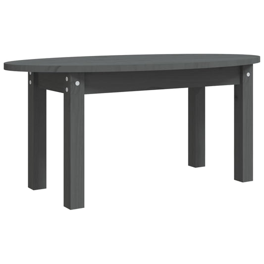 Coffee Table Grey 80x40x35 cm Solid Wood Pine Coffee Table Grey 80x40x35 cm Solid Wood Pine