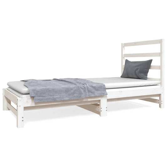 Pull-out Day Bed without Mattress White 2x(90x190) cm Pull-out Day Bed without Mattress White 2x(90x190) cm