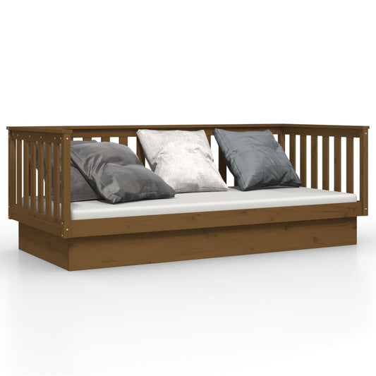 Day Bed without Mattress Honey Brown 80x200 cm Solid Wood Pine Day Bed without Mattress Honey Brown 80x200 cm Solid Wood Pine