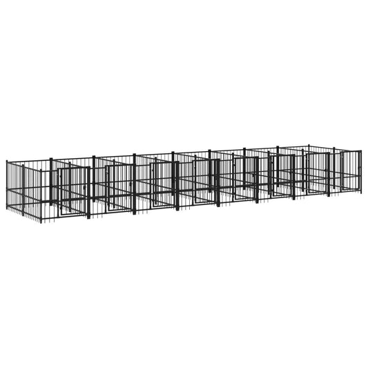 Outdoor Dog Kennel Steel 15.02 m² Outdoor Dog Kennel Steel 15.02 m²