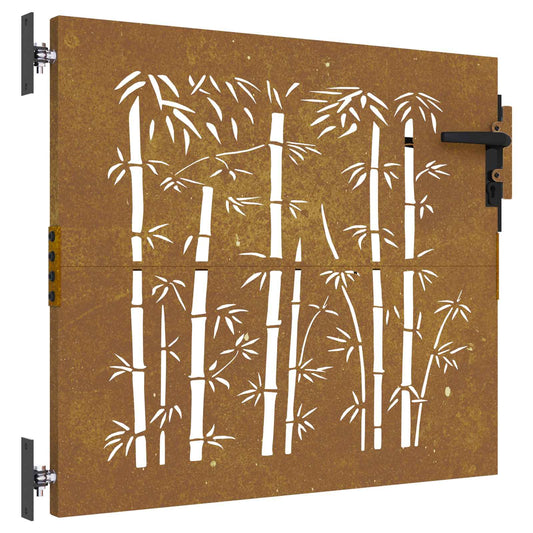 Garden Gate 85 x 100 cm Powder-coated steel Black Lockable Garden Gate 85 x 100 cm Powder-coated steel Black Lockable