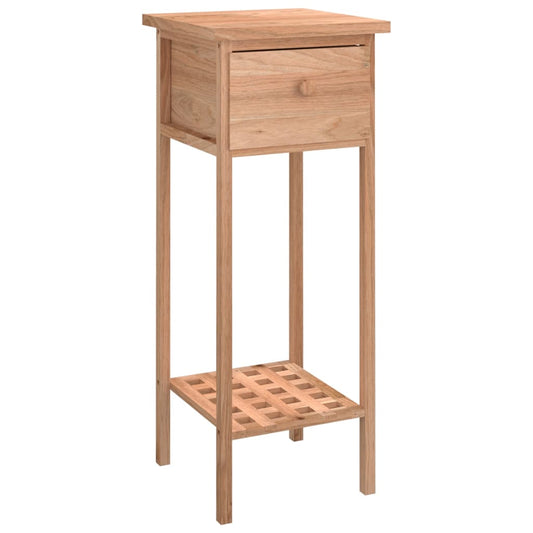 Side Table with Drawer 25x25x60cm Solid Wood Walnut Side Table with Drawer 25x25x60cm Solid Wood Walnut