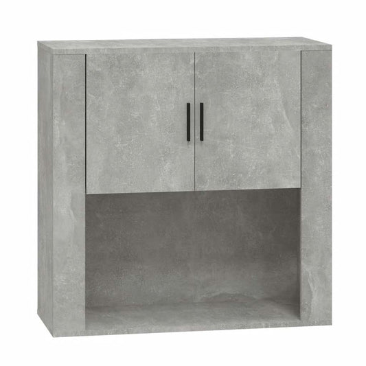 Wall Cabinet Concrete Grey 80x33x80 cm Engineered Wood Wall Cabinet Concrete Grey 80x33x80 cm Engineered Wood