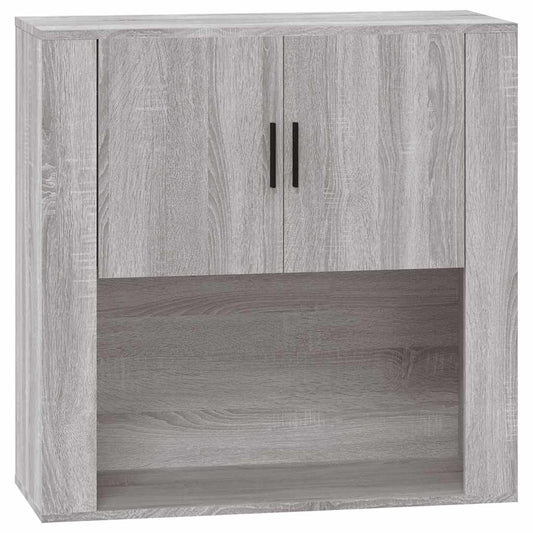 Wall Cabinet Grey Sonoma 80x33x80 cm Engineered Wood Wall Cabinet Grey Sonoma 80x33x80 cm Engineered Wood