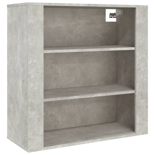 Wall Cabinet Concrete Grey 80x33x80 cm Engineered Wood Wall Cabinet Concrete Grey 80x33x80 cm Engineered Wood