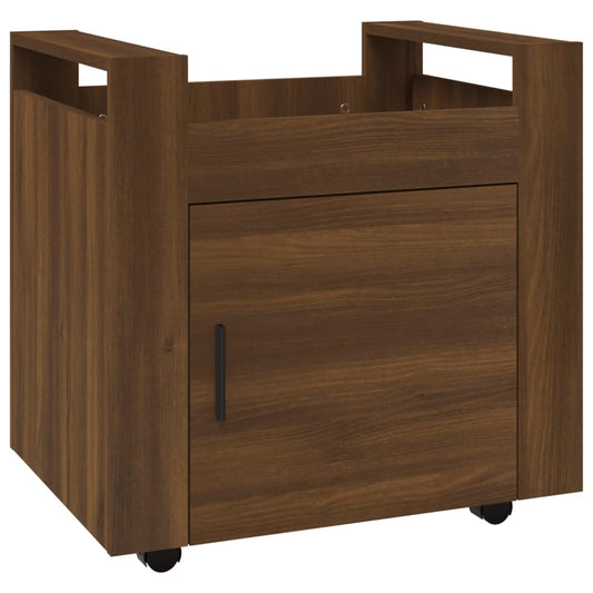 Desk Trolley Brown Oak 60x45x60 cm Engineered Wood Desk Trolley Brown Oak 60x45x60 cm Engineered Wood