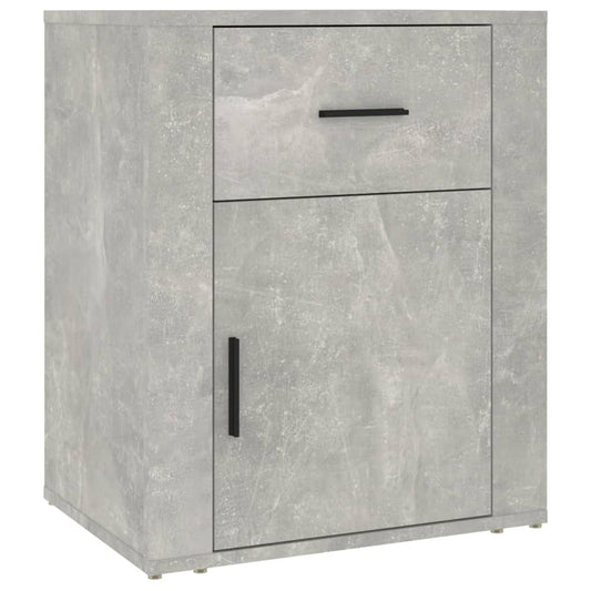 Bedside Cabinet Concrete Grey 50x36x60 cm Engineered Wood Bedside Cabinet Concrete Grey 50x36x60 cm Engineered Wood