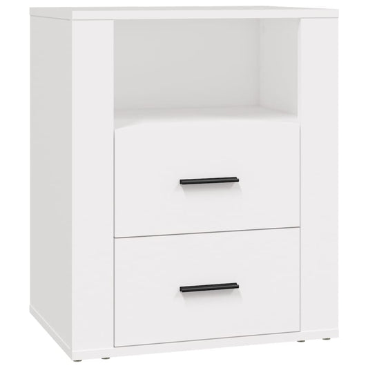 Bedside Cabinet White 50x36x60 cm Engineered Wood Bedside Cabinet White 50x36x60 cm Engineered Wood