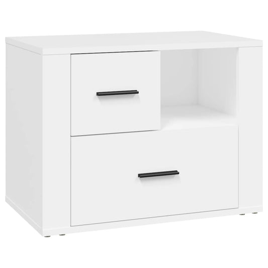 Bedside Cabinet White 60x36x45 cm Engineered Wood Bedside Cabinet White 60x36x45 cm Engineered Wood
