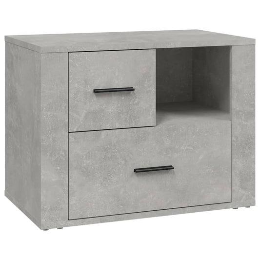 Bedside Cabinet Concrete Grey 60x36x45 cm Engineered Wood Bedside Cabinet Concrete Grey 60x36x45 cm Engineered Wood