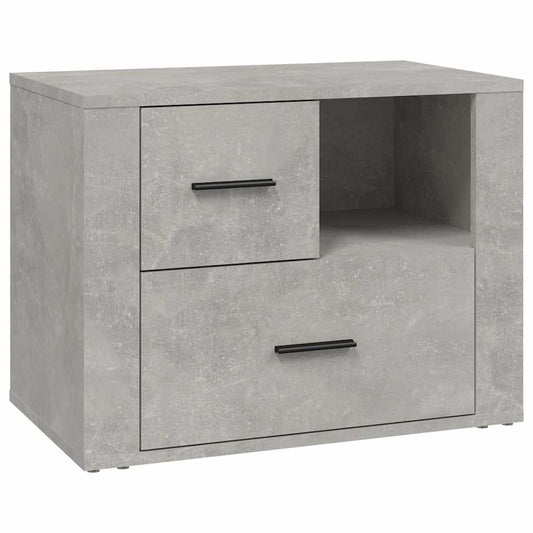 Bedside Cabinet Concrete Grey 60x36x45 cm Engineered Wood Bedside Cabinet Concrete Grey 60x36x45 cm Engineered Wood