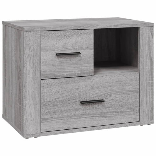 Bedside Cabinet Grey Sonoma 60x36x45 cm Engineered Wood Bedside Cabinet Grey Sonoma 60x36x45 cm Engineered Wood
