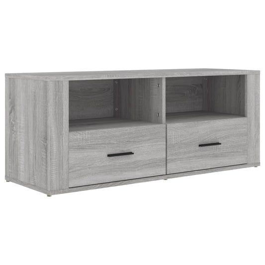 TV Cabinet Grey Sonoma 100x35x40 cm Engineered Wood TV Cabinet Grey Sonoma 100x35x40 cm Engineered Wood