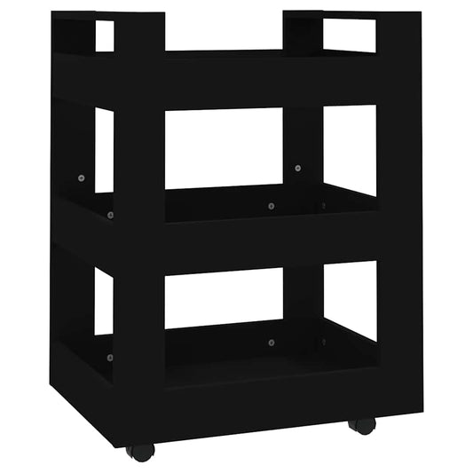 Kitchen Trolley Black 60x45x80 cm Engineered Wood Kitchen Trolley Black 60x45x80 cm Engineered Wood