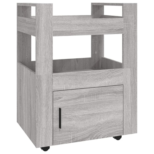 Kitchen Trolley Grey Sonoma 60x45x80 cm Engineered Wood Kitchen Trolley Grey Sonoma 60x45x80 cm Engineered Wood