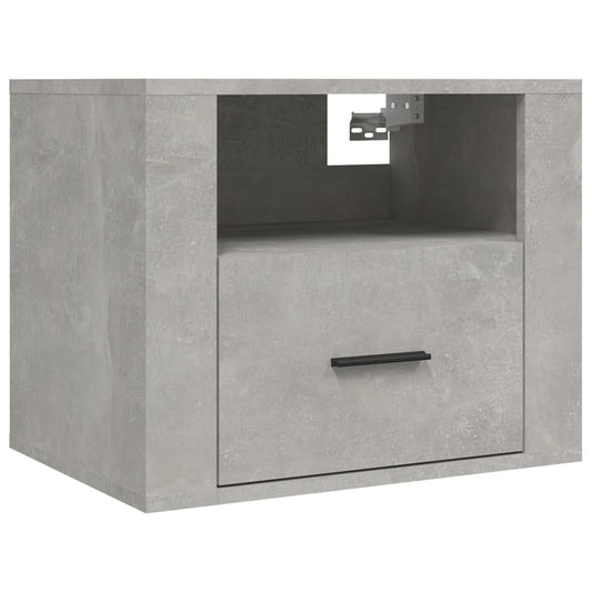 Wall-mounted Bedside Cabinet Concrete Grey 50x36x40 cm Wall-mounted Bedside Cabinet Concrete Grey 50x36x40 cm