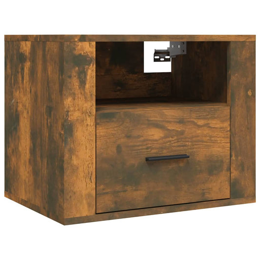 Wall-mounted Bedside Cabinet Smoked Oak 50x36x40 cm Wall-mounted Bedside Cabinet Smoked Oak 50x36x40 cm