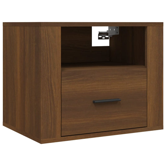 Wall-mounted Bedside Cabinet Brown Oak 50x36x40 cm Wall-mounted Bedside Cabinet Brown Oak 50x36x40 cm