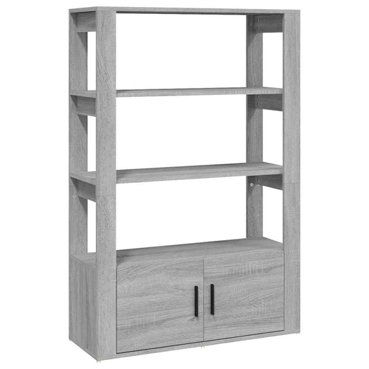 Sideboard Grey Sonoma 80x30x119,5 cm Engineered Wood Sideboard Grey Sonoma 80x30x119,5 cm Engineered Wood