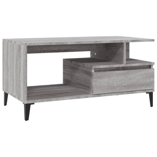 Coffee Table Grey Sonoma 90x49x45 cm Engineered Wood Coffee Table Grey Sonoma 90x49x45 cm Engineered Wood