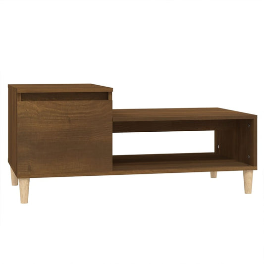 Coffee Table Brown Oak 100x50x45 cm Engineered Wood Coffee Table Brown Oak 100x50x45 cm Engineered Wood