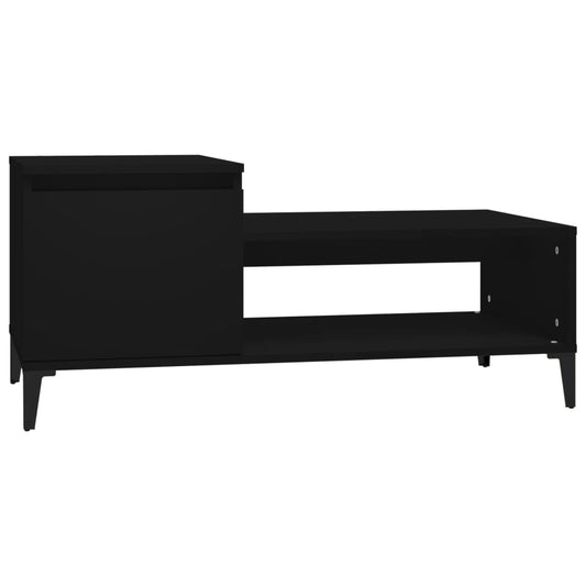 Coffee Table Black 100x50x45 cm Engineered Wood Coffee Table Black 100x50x45 cm Engineered Wood