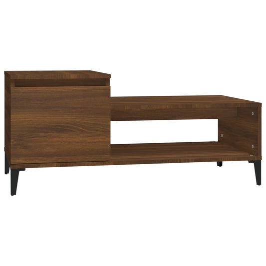 Coffee Table Brown Oak 100x50x45 cm Engineered Wood Coffee Table Brown Oak 100x50x45 cm Engineered Wood