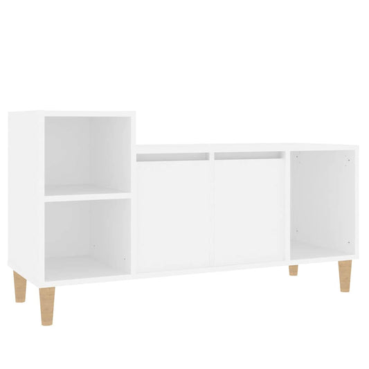 TV Cabinet White 100x35x55 cm Engineered Wood TV Cabinet White 100x35x55 cm Engineered Wood