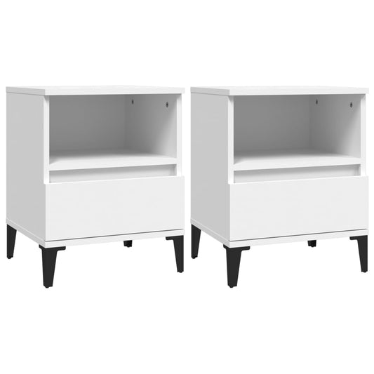 Bedside Cabinets 2 pcs White 40x35x50 cm Bedside Cabinets 2 pcs White 40x35x50 cm