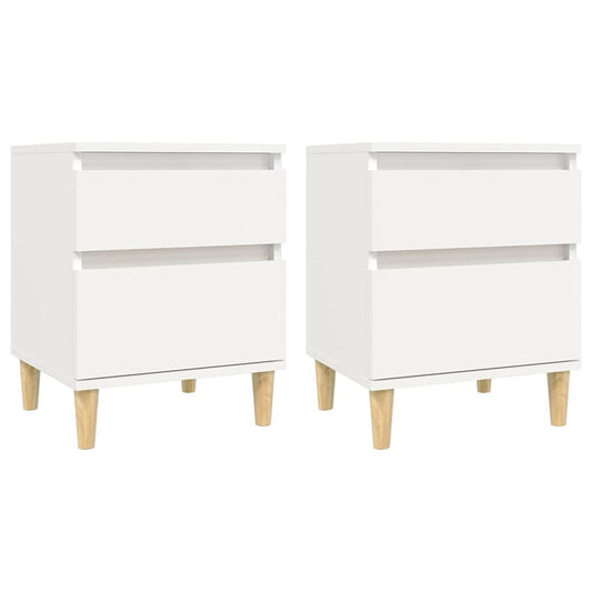 Bedside Cabinets 2 pcs White 40x35x50 cm Bedside Cabinets 2 pcs White 40x35x50 cm