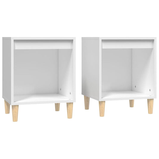 Bedside Cabinets 2 pcs White 40x35x50 cm Bedside Cabinets 2 pcs White 40x35x50 cm
