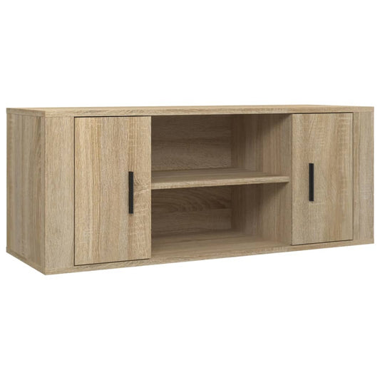 TV Cabinet Sonoma Oak 100x35x40 cm Engineered Wood TV Cabinet Sonoma Oak 100x35x40 cm Engineered Wood