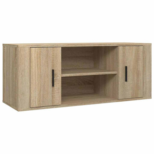 TV Cabinet Sonoma Oak 100x35x40 cm Engineered Wood TV Cabinet Sonoma Oak 100x35x40 cm Engineered Wood